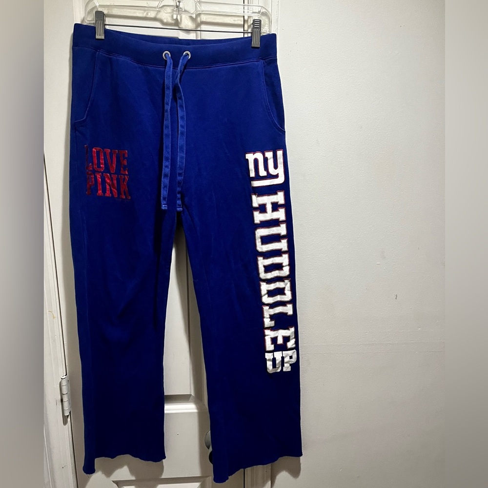 PINK VS Love Pink NY Giants Huddle Up boyfriend sweatpants - Picture 15 of 15